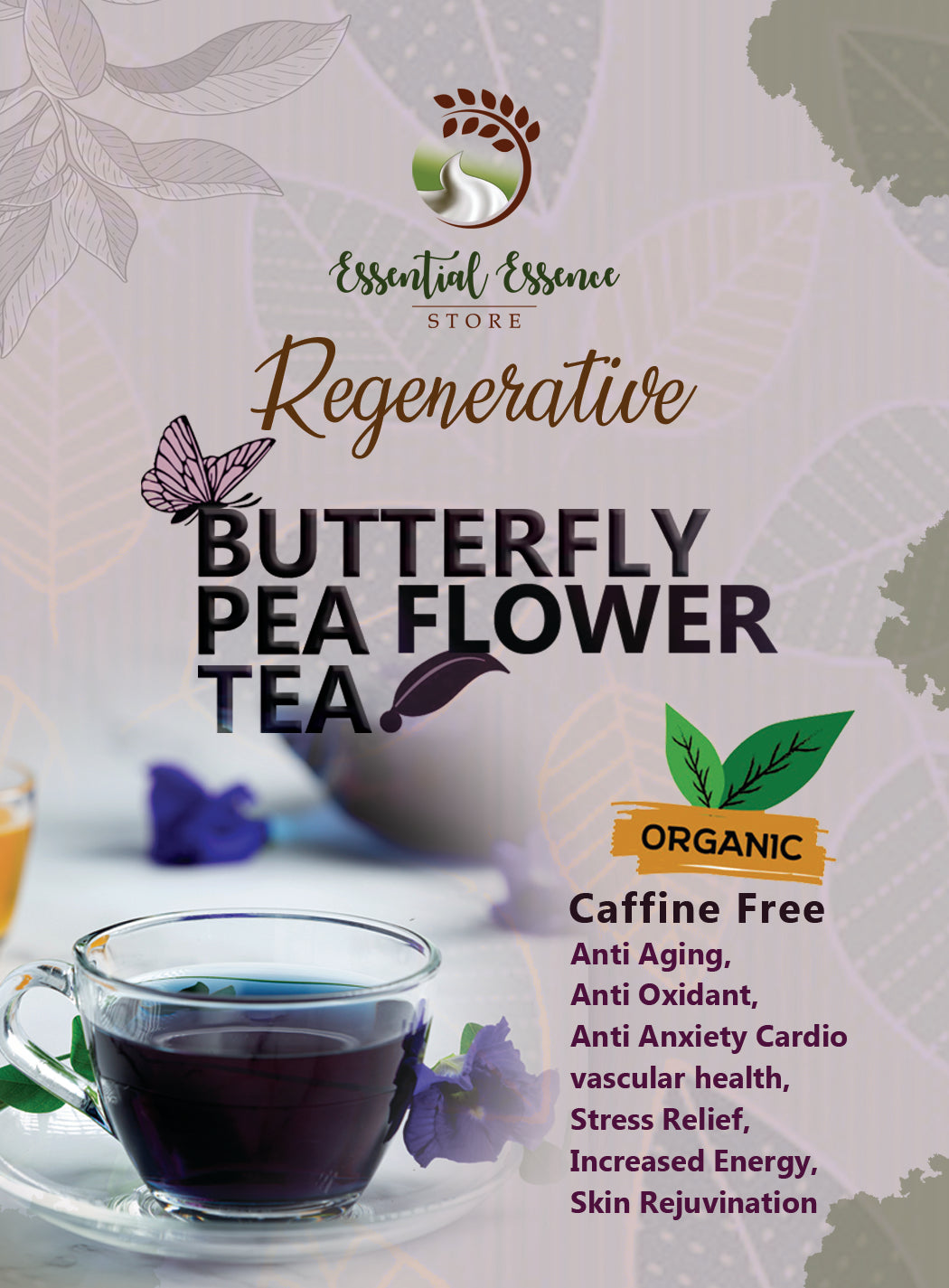 Organic Butterfly Pea Flower Tea