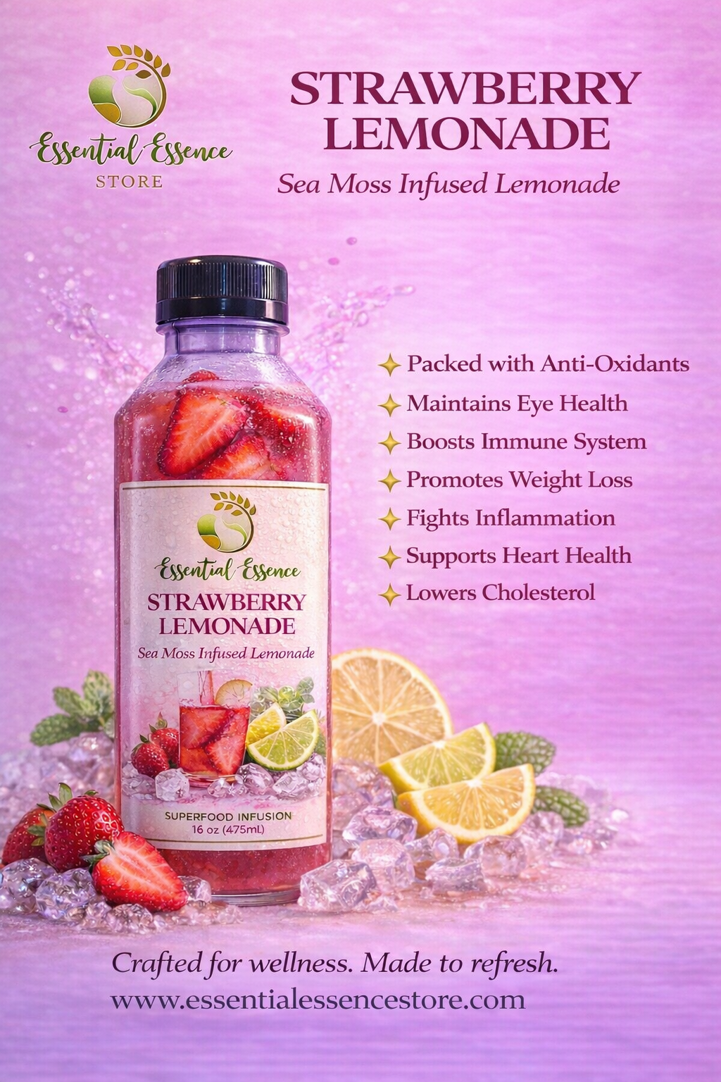 Sea Moss infused Lemonade
