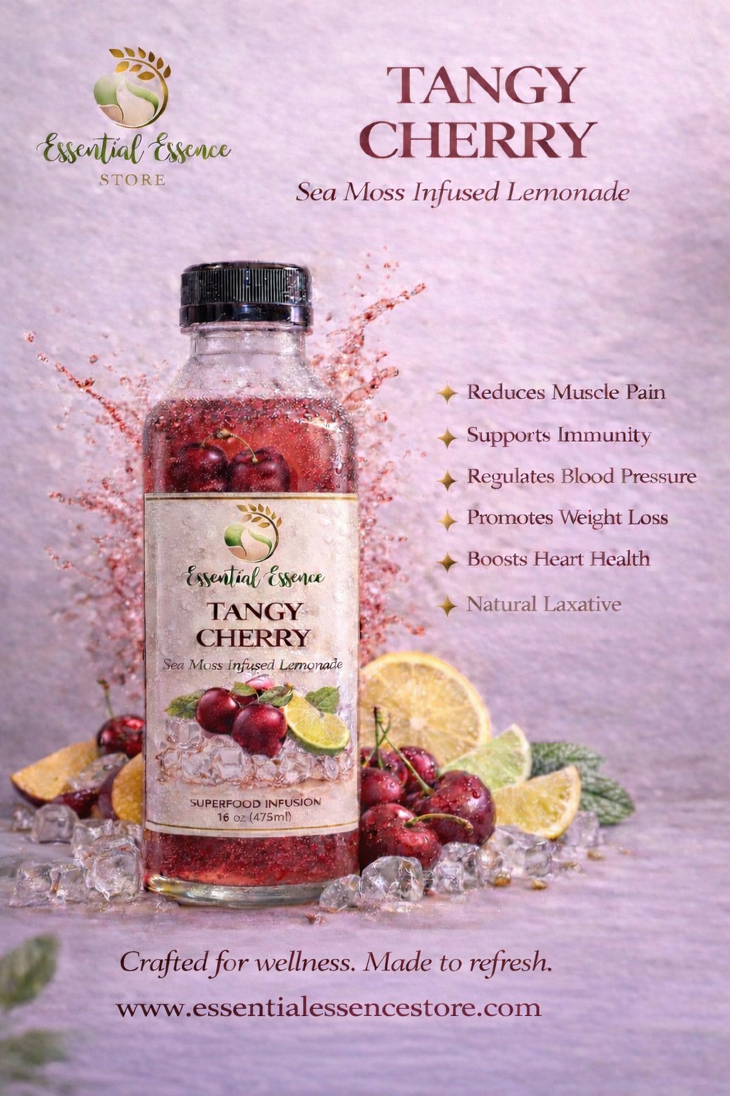 Sea Moss infused Lemonade – Essential Essence Store LLC